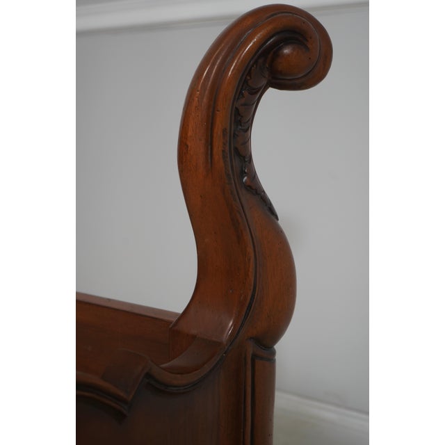 Brown Century King Size French Style Cherry Bed For Sale - Image 8 of 18