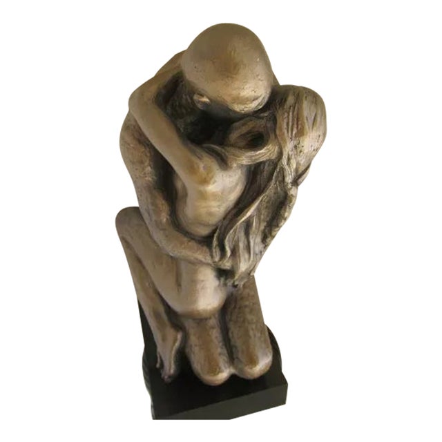 Austin Productions Bronze Sculpture After Rodin "Lover's Embrace" 1980's For Sale