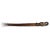 Long old antique broom whisk from the Fang people of Gabon. Carved figurative handle with cloth wrap and cowry shell...