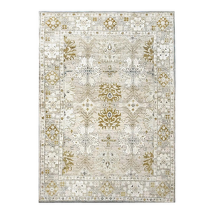 21st Century Turkish Oushak 10x14 Beige, Ivory, & Gold Handmade Area Rug #1144072