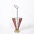 Mid-Century Modernist Sculptural Brass & Carnelian Red Enamel Umbrella Stand For Sale - Image 16 of 18