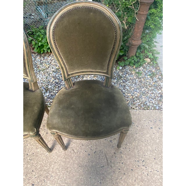 Wood Maison Jansen Style Dining Chairs -Set of 6 For Sale - Image 7 of 12