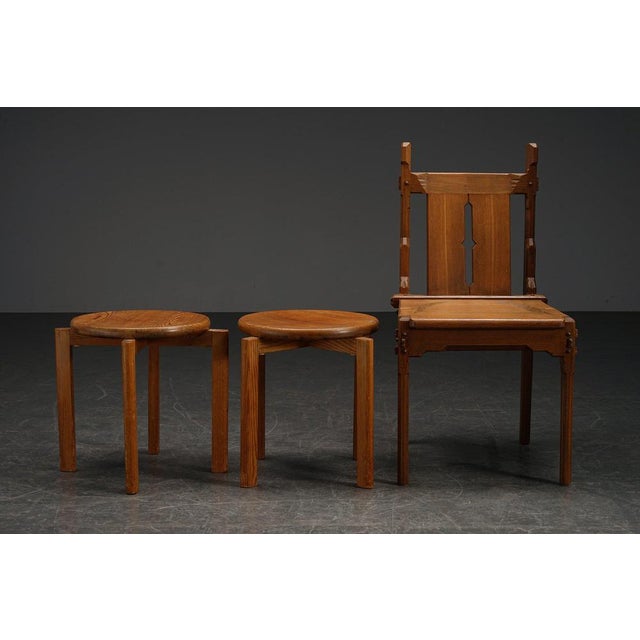 Modernist Stool, Sweden, 1950s For Sale - Image 4 of 16