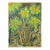 Abstract Green & Gold Floral Still Life – Modern Statement Artwork For Sale
