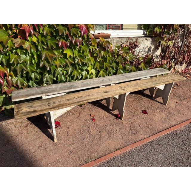 Bordeaux Winemakers Benches, France, 1950s, Set of 2 For Sale - Image 4 of 16