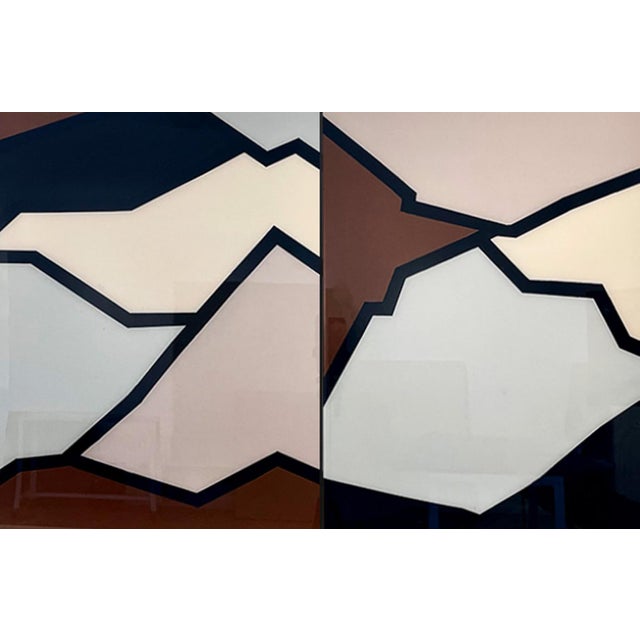 The Strata Cabinet No. 2 – Hand-Painted Abstract Art Cabinet For Sale - Image 4 of 4