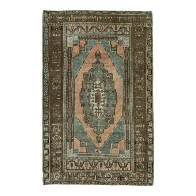 Turkish Vintage Rug 3'8" x 5'9" #20719 For Sale