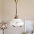 Large Pendant Lamp in Opaline Glass and Wood For Sale - Image 10 of 10
