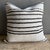 Mid-Century Modern Vintage Rug Pillow Cover With Stripes For Sale - Image 3 of 7