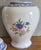 Vintage MCM Portugal Pink Blue Floral Scrolls 14" Canister Ginger Jar For Sale - Image 4 of 6