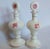 A beautiful matched pair of antique Bohemian opaline milk glass perfume bottles, dating to the late 19th century (circa...