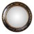 Matthew Izzo Home Riems Round Convex Wall Mirror With Ornate Design For Sale
