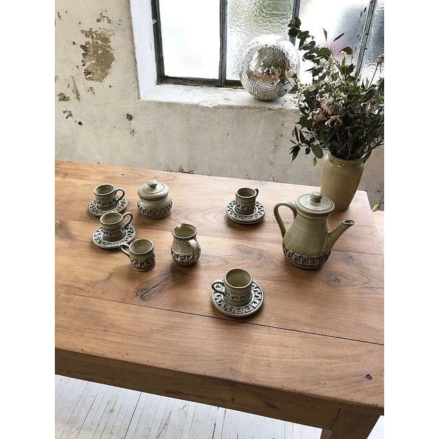 Beige Coffee Set by Marius Besson, 1970s, Set of 15 For Sale - Image 8 of 18