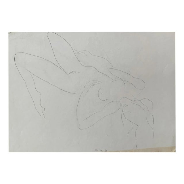Antoni Janusz Pastwa, Composition, Pencil Drawing, 1992 For Sale