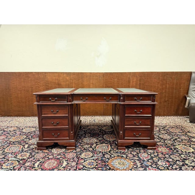 English Desk in Mahogany For Sale - Image 3 of 18