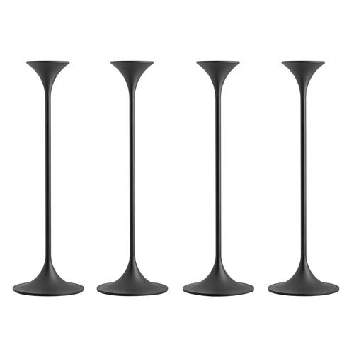 Jazz Candleholders in Steel with Black Powder Coating by Max Brüel, Set of 4 For Sale - Image 17 of 17