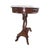 Vintage Neoclassical Lyre-Base Marble-Top Accent Table For Sale - Image 4 of 11