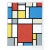Franciska Clausen (1899-1986). 'Composition neoplasticiste (Hommage à Mondrian)', serigraph no. II/L, sign. F. Clausen....