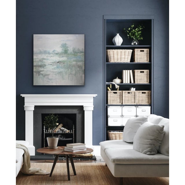 Impressionistic Landscape With Drip Technique For Sale - Image 9 of 12