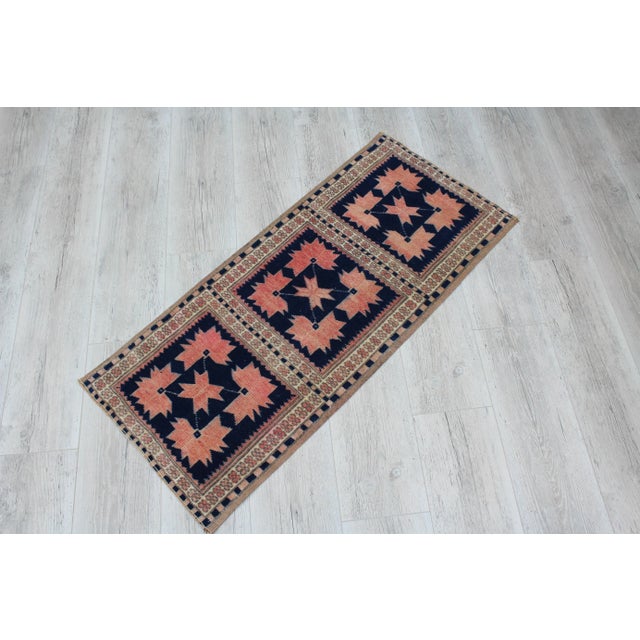This gorgeous traditional hand knotted Vintage Anatolian area rug is approximately 60 years old in excellent vintage...