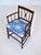 Traditional Antique Country Regency Cross Back Armchair With Brunschwig & Fils Cushion For Sale - Image 3 of 13