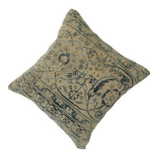 Handwoven Turkish Oushak Rug Pillow Cushion Cover -16'' X 16'' For Sale