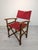 Textile Vintage Wooden Directors Chair in Fabric For Sale - Image 7 of 12
