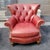 Rustic A Timeless Classic: The Vintage Chesterfield Genuine Leather Wingback Chair by Largo For Sale - Image 3 of 12