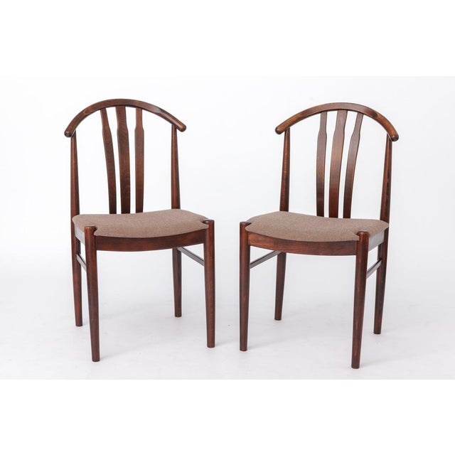Vintage Swedish Dining Chairs in Beech Wood by Carl-Ewert Ekström, 1960s, Set of 2 For Sale - Image 11 of 11