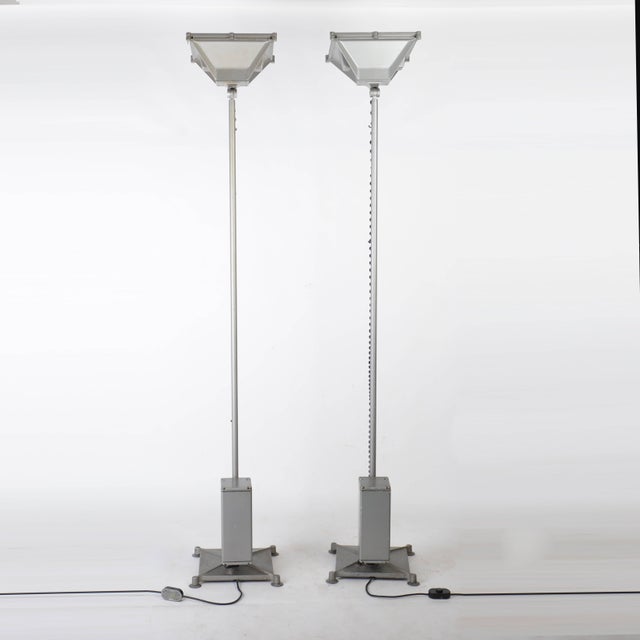 Floor Lamps by Renzo Piano for Iguzzini, 1990s, Set of 2 For Sale - Image 4 of 10