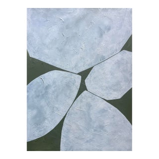 2026 "Pietre" Abstract Minimalist Painting on Canvas Unframed by Artist r.k. Red For Sale