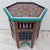 Moroccan Hexagonal Hand Painted Wooden End Table For Sale In Orlando - Image 6 of 7