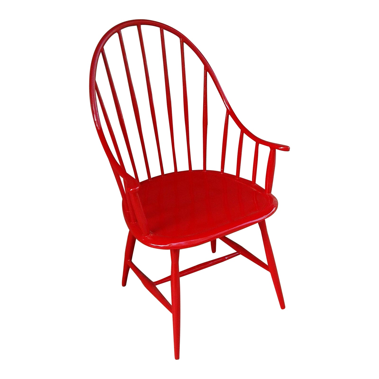 Windsor Outdoor Chair in Red Chairish