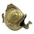 Vintage Solid Brass Happy Koi Fish Ashtray Cigar Open Mouth 1950's Soap Dish For Sale