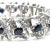 14ct White Gold Sapphire and Diamond Cluster Bracelet 11.45ct 48.29g For Sale - Image 10 of 12