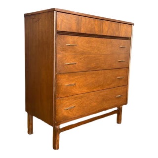 Vintage Bassett Mid Century Modern 4 Drawer Dresser With Dovetail Drawers Cabinet Storage For Sale