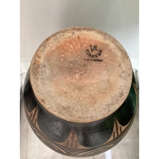 Light Yellow Art Deco Art Vase by Etienne Vilotte for Ciboure, 1920s-1940s For Sale - Image 8 of 9