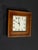 Transitional 2010s Sterling & Noble Square Wood Wall Clock For Sale - Image 3 of 4