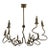 Custom San Francisco Designed, Italian Fabricated Gold Leaf Chandelier For Sale