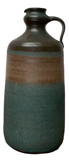 Mid-Century Minimalist Studio Pottery Carafe Vase, 1960s