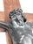Vintage Crucifix in Bronze on Oak, 1920s For Sale - Image 13 of 15