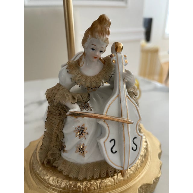 Ceramic 1940s French Figural Lamp For Sale - Image 7 of 9