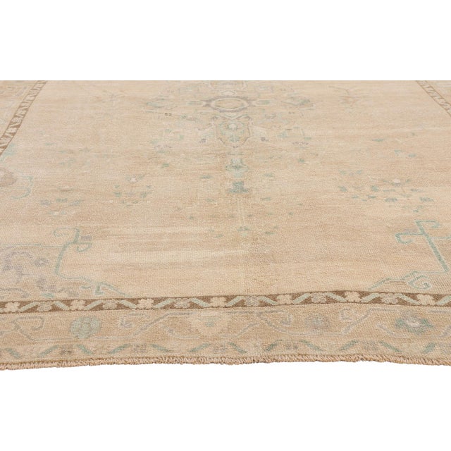 Vintage Turkish Oushak Rug, 06'00 X 09'06 For Sale - Image 4 of 10