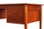Wood Danish Desk with Finsihed Back in Bold Teak Grain Designed by Arne Vodder For Sale - Image 7 of 12