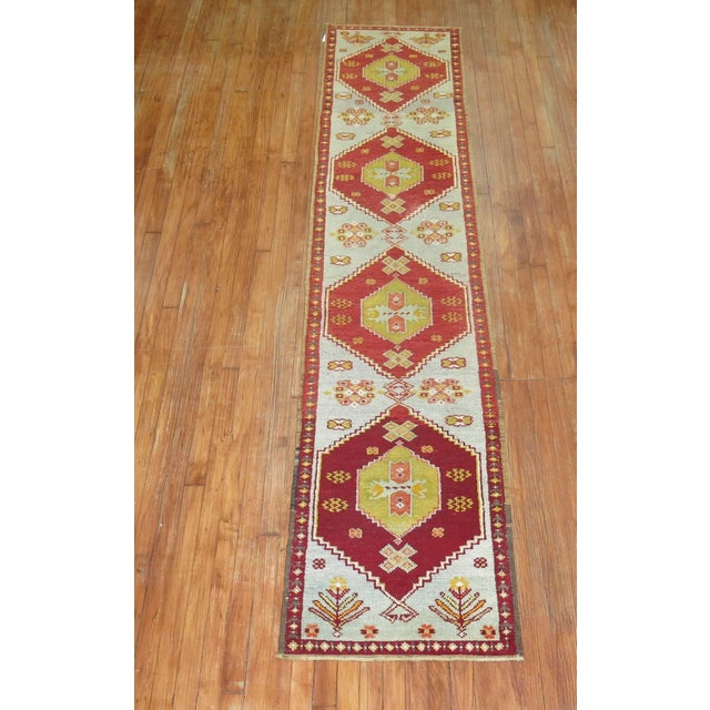 Antique Turkish Sivas Runner For Sale - Image 4 of 5