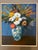 Vintage 1960's very nicely done reproduction oil painting on canvas by a student artist of Paul Cezanne's 1873 painting...