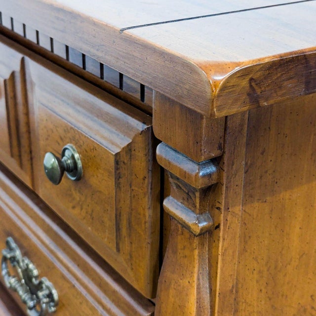 Wood Vintage Sumter Furniture Two Drawer Nightstand For Sale - Image 7 of 11