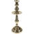 Metal Large Brass Candleholder With Beehive Detail For Sale - Image 7 of 7