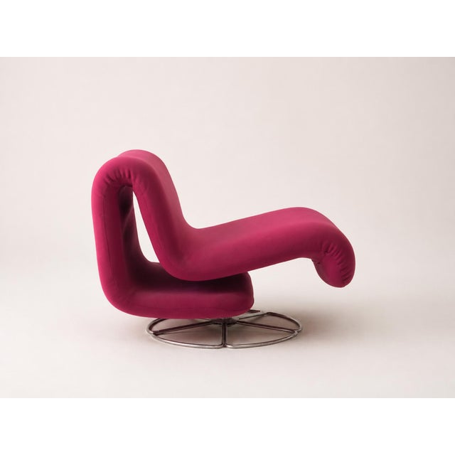 1960s Pierre Paulin Style 1960's Swivel Lounge Chair For Sale - Image 5 of 8