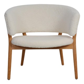 Vintage Model 83 Chair in Sheep Skin by Nanna Ditzel, 2000s For Sale